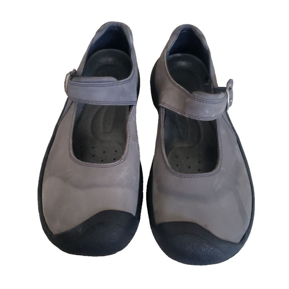 Keen Women's Seattle Gray Nubuck Leather Mary Jane Hiking Shoes EU 38.5  US 8M